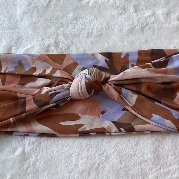 New! Stone Fox Swim Lele knotted bandeau top pastel petal 19662 - Picture 7 of 12